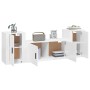 3 Stk. TV-Möbelset Sperrholz glänzend weiß von vidaXL, TV-Möbel - Ref: Foro24-3188512, Preis: 151,32 €, Rabatt: %