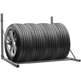 Silver steel tire support by vidaXL, Vehicle storage and loading - Ref: Foro24-210353, Price: 55,94 €, Discount: %