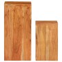 Soportes para plantas 2 unidades madera maciza de acacia