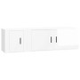 TV-Möbelset 2-teilig aus glänzend weißem Sperrholz von vidaXL, TV-Möbel - Ref: Foro24-3188424, Preis: 103,07 €, Rabatt: %
