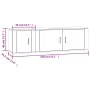 TV-Möbelset 2-teilig aus glänzend weißem Sperrholz von vidaXL, TV-Möbel - Ref: Foro24-3188424, Preis: 101,46 €, Rabatt: %