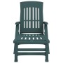 Folding lounger with green PP wheels by vidaXL, Loungers - Ref: Foro24-364697, Price: 144,29 €, Discount: %