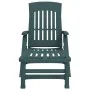 Folding lounger with green PP wheels by vidaXL, Loungers - Ref: Foro24-364697, Price: 141,45 €, Discount: %
