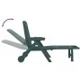 Folding lounger with green PP wheels by vidaXL, Loungers - Ref: Foro24-364697, Price: 141,45 €, Discount: %