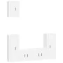 5-teiliges TV-Möbelset aus weißem Sperrholz von vidaXL, TV-Möbel - Ref: Foro24-3188574, Preis: 203,74 €, Rabatt: %