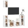 5-teiliges TV-Möbelset aus weißem Sperrholz von vidaXL, TV-Möbel - Ref: Foro24-3188574, Preis: 203,74 €, Rabatt: %