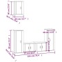 5-teiliges TV-Möbelset aus weißem Sperrholz von vidaXL, TV-Möbel - Ref: Foro24-3188574, Preis: 206,26 €, Rabatt: %