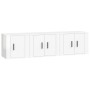 TV-Möbelset 3-teilig aus glänzend weißem Sperrholz von vidaXL, TV-Möbel - Ref: Foro24-3188440, Preis: 106,95 €, Rabatt: %