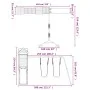 Spielplatz im Freien aus imprägniertem Kiefernholz von vidaXL, Schaukeln und Spielgeräte - Ref: Foro24-3190437, Preis: 543,01...
