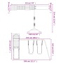 Parque infantil de exterior madera maciza de pino de vidaXL, Columpios y estructuras de juegos - Ref: Foro24-3190435, Precio:...