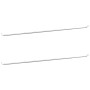 Curtain rails 2 pcs white and silver aluminum 90-130 cm by vidaXL, Rods for curtains and curtains - Ref: Foro24-154612, Price...