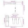 Douglas-Massivholz-Außenspielplatz von vidaXL, Schaukeln und Spielgeräte - Ref: Foro24-3190436, Preis: 524,54 €, Rabatt: %