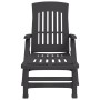Folding lounger with PP wheels anthracite gray by vidaXL, Loungers - Ref: Foro24-364698, Price: 157,53 €, Discount: %