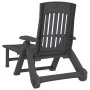 Tumbona plegable con ruedas PP gris antracita de vidaXL, Tumbonas - Ref: Foro24-364698, Precio: 166,50 €, Descuento: %