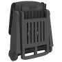 Folding lounger with PP wheels anthracite gray by vidaXL, Loungers - Ref: Foro24-364698, Price: 157,53 €, Discount: %
