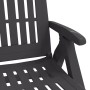 Folding lounger with PP wheels anthracite gray by vidaXL, Loungers - Ref: Foro24-364698, Price: 157,53 €, Discount: %