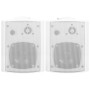 Altavoces estéreo de pared 2 uds blanco interior exterior 80 W de vidaXL, Altavoces - Ref: Foro24-70161, Precio: 73,93 €, Des...