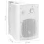 Stereo-Wandlautsprecher 2 Stück weiß Indoor Outdoor 80 W von vidaXL, Lautsprecher - Ref: Foro24-70161, Preis: 64,09 €, Rabatt: %