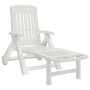 Klappbare Sonnenliege mit Rädern PP weiß von vidaXL, Liegen - Ref: Foro24-364696, Preis: 135,70 €, Rabatt: %