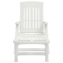 Klappbare Sonnenliege mit Rädern PP weiß von vidaXL, Liegen - Ref: Foro24-364696, Preis: 135,70 €, Rabatt: %