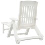 Klappbare Sonnenliege mit Rädern PP weiß von vidaXL, Liegen - Ref: Foro24-364696, Preis: 135,70 €, Rabatt: %