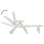 Klappbare Sonnenliege mit Rädern PP weiß von vidaXL, Liegen - Ref: Foro24-364696, Preis: 135,70 €, Rabatt: %