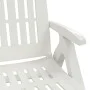Folding sun lounger with white PP wheels by vidaXL, Loungers - Ref: Foro24-364696, Price: 134,13 €, Discount: %