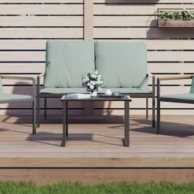 Anthrazitgrauer Gartentisch aus Stahl 55x40x37 cm von vidaXL, Gartentische - Ref: Foro24-355821, Preis: 51,21 €, Rabatt: %