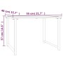 Anthrazitgrauer Gartentisch aus Stahl 55x40x37 cm von vidaXL, Gartentische - Ref: Foro24-355821, Preis: 52,24 €, Rabatt: %