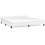 Estructura de cama cabecero cuero sintético blanco 200x200 cm de vidaXL, Camas y somieres - Ref: Foro24-347520, Precio: 137,9...