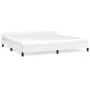 White synthetic leather headboard bed frame 200x200 cm by vidaXL, Beds and slatted bases - Ref: Foro24-347520, Price: 136,28 ...