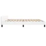White synthetic leather headboard bed frame 200x200 cm by vidaXL, Beds and slatted bases - Ref: Foro24-347520, Price: 136,28 ...