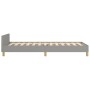 Light gray fabric bed frame with headboard 80x200 cm by vidaXL, Beds and slatted bases - Ref: Foro24-347367, Price: 83,72 €, ...