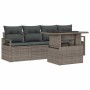 Conjunto de sofá de jardín Manual 5 pcs Gris 100 x 55 x 73 cm