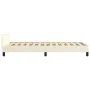 Bed frame with headboard cream synthetic leather 90x200 cm by vidaXL, Beds and slatted bases - Ref: Foro24-347479, Price: 81,...