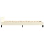 Bettgestell mit Kopfteil aus cremefarbenem Kunstleder 90x200 cm von vidaXL, Betten und Lattenroste - Ref: Foro24-347479, Prei...