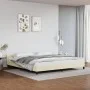 Bed frame with headboard cream synthetic leather 200x200cm by vidaXL, Beds and slatted bases - Ref: Foro24-347521, Price: 99,...