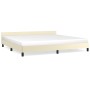 Bed frame with headboard cream synthetic leather 200x200cm by vidaXL, Beds and slatted bases - Ref: Foro24-347521, Price: 95,...