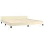 Bed frame with headboard cream synthetic leather 200x200cm by vidaXL, Beds and slatted bases - Ref: Foro24-347521, Price: 99,...