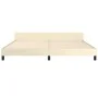Bed frame with headboard cream synthetic leather 200x200cm by vidaXL, Beds and slatted bases - Ref: Foro24-347521, Price: 99,...