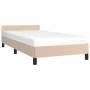 Cappuccino synthetic leather headboard bed frame 80x200cm by vidaXL, Beds and slatted bases - Ref: Foro24-347470, Price: 86,7...