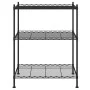 Schwarzes 3-stufiges Lagerregal 60x35x76 cm 150 kg von vidaXL, Industrieregale - Ref: Foro24-324620, Preis: 44,53 €, Rabatt: %