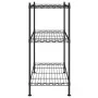 Schwarzes 3-stufiges Lagerregal 60x35x76 cm 150 kg von vidaXL, Industrieregale - Ref: Foro24-324620, Preis: 44,53 €, Rabatt: %