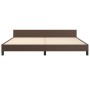 Brown synthetic leather headboard bed frame 200x200 cm by vidaXL, Beds and slatted bases - Ref: Foro24-347522, Price: 104,58 ...