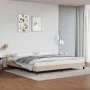 Cappuccino synthetic leather headboard bed frame 200x200cm by vidaXL, Beds and slatted bases - Ref: Foro24-347524, Price: 127...