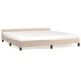 Cappuccino synthetic leather headboard bed frame 200x200cm by vidaXL, Beds and slatted bases - Ref: Foro24-347524, Price: 127...
