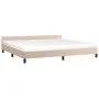 Cappuccino synthetic leather headboard bed frame 200x200cm by vidaXL, Beds and slatted bases - Ref: Foro24-347524, Price: 127...