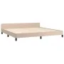 Cappuccino synthetic leather headboard bed frame 200x200cm by vidaXL, Beds and slatted bases - Ref: Foro24-347524, Price: 127...