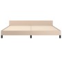 Cappuccino synthetic leather headboard bed frame 200x200cm by vidaXL, Beds and slatted bases - Ref: Foro24-347524, Price: 129...