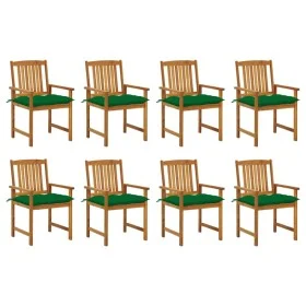 Garden chairs with cushions 8 pcs solid acacia wood by vidaXL, Garden chairs - Ref: Foro24-3078198, Price: 616,58 €, Discount: %